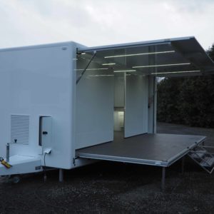 Vans Chardron véhicule événementiel remorque extensible de 30m²